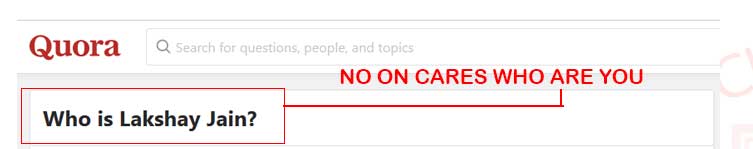 Lakshay-Jain-Fake Quora